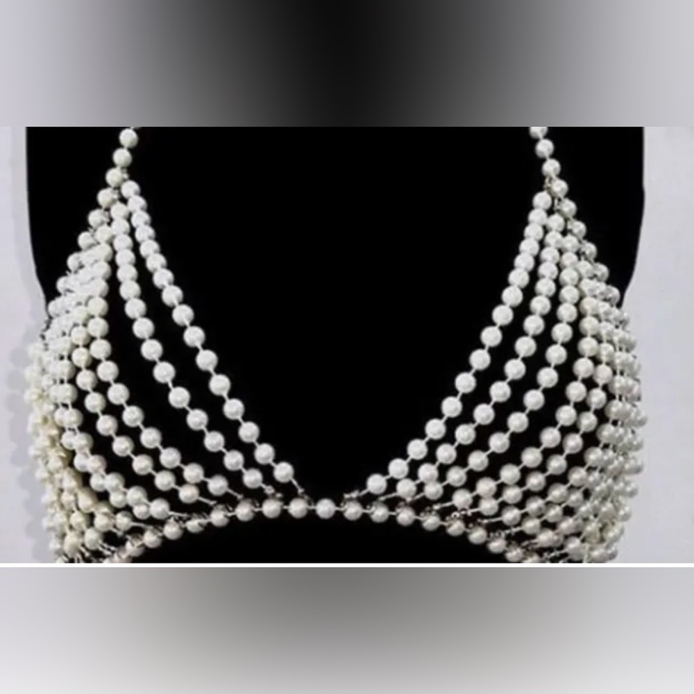 Pearl Beaded Bralette